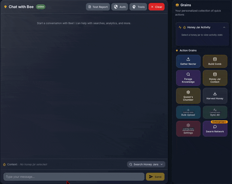 Bee AI Chat Interface